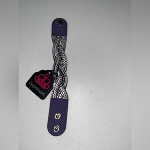 💙 NWT Paparazzi Silver Beaded Braided Bracelet